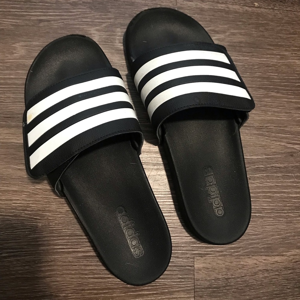 ADIDAS Adilette Slides Adjustable Velcro Mens 8